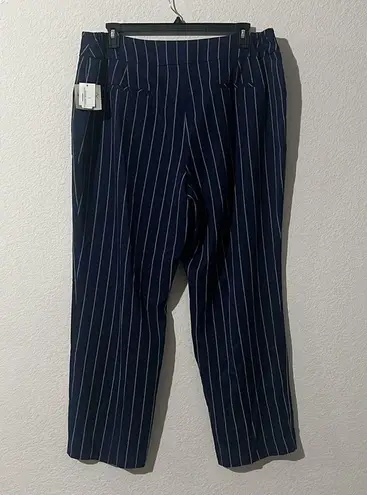 Kasper Plus Size Pinstriped Mid