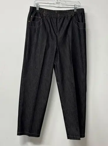 Black Relaxed Fit Jeans with Comfortable Style Size 14