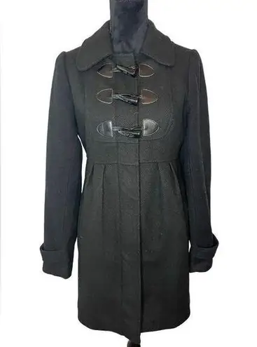 Jack by BB Dakota JACK WOMENS BLACK TOGGLE CLOSURE DRESS COAT WOMENS SIZE MEDIUM CLASSIC COAT