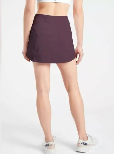 Athleta  | Run with It High Rise 14” Athletic Running Skort Agate Purple Medium