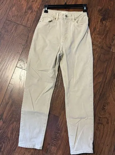 H&M  Khaki Straight Jeans size 4