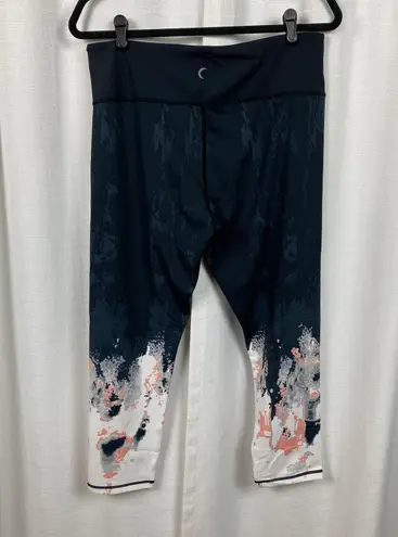 Zyia Black Watercolor Ombre Summit Hi-Rise 7/8 Leggings Sz.16-18 NWT