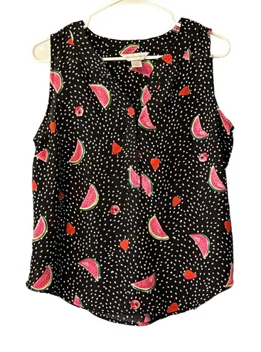 Christopher & Banks women Sleeveless Size Small Fruit Beach Travel Lightweight