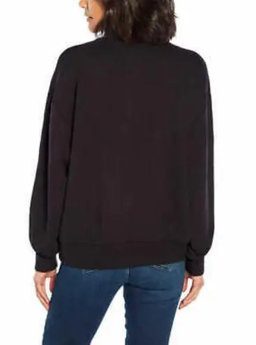 Three Dots Black Quarter Zip Pullover Size Medium