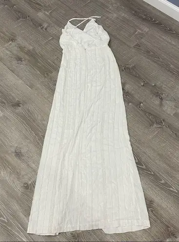 LPA Revolve Beaded Crossback Gown in Ivory