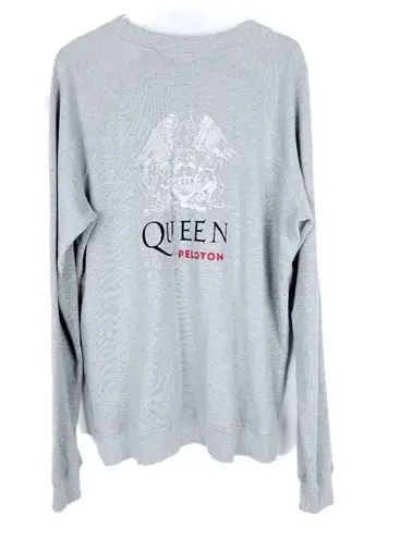 Peloton x Queen Graphic Pullover Sweatshirt Gray Crewneck Unisex Large L