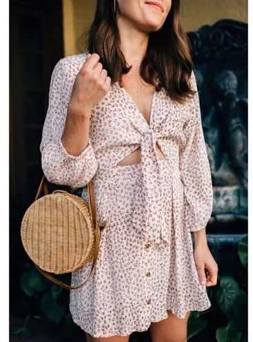 Faithfull the Brand Trinidad Front Tie Cut Out Dress- Size 2 (XS)