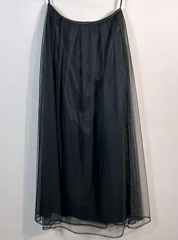 Jonathan Martin  Vintage Black Maxi Tulle Witchy Dark Fairy Goth Skirt Small