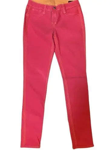 BLEULAB Reversable Orange & Red Denim Jeans Pants ~ Women's Size 27 Legging NWOT