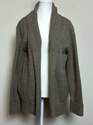 Alexander Wang wool & Alpaca Blend Open Cardigan 2 pockets Light Brown Sz Large Tan - Image 1