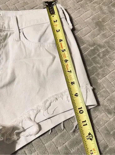 New Mother White The Rascal Slit Flip Short Glass Slipper Sz 25