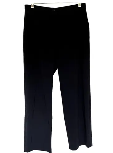 Briggs New York petite women's size 12 dress pants wide leg straight navy blue