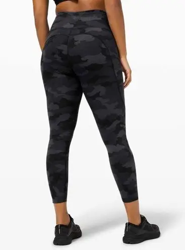 Lululemon  Fast and Free Tight II 25" in Heritage 365 Camo Deep Coal Multi Size 8