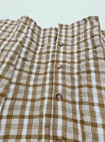 Madewell  Westover Top in Sandover Plaid Peasant Blouse Size 6