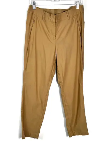 Lane Bryant Women’s Khaki Tan Stretch Elastic Waist Tapered Trouser Slacks 14