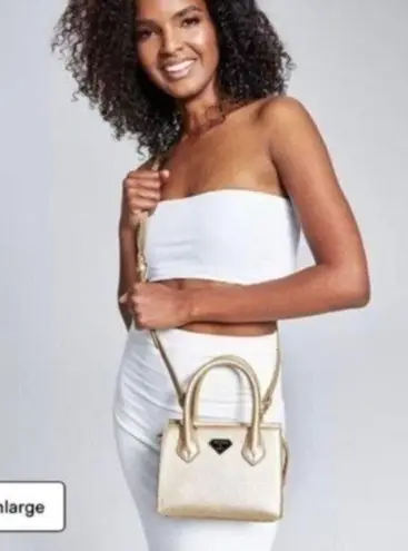 Mateo for INC International Concepts Womens Crossbody Diana Gold Bag NEW