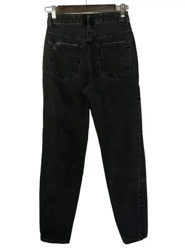 Urban Outfitters  BDG Black High Rise Mom Straight Leg Jeans 25