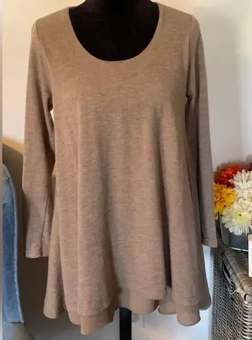 Umgee  Light Brown Tunic Sweater Dress or Top