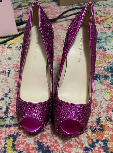 Marc Fisher Glitter Heels