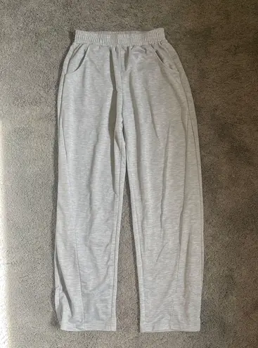 gray wide leg sweatpants Size M