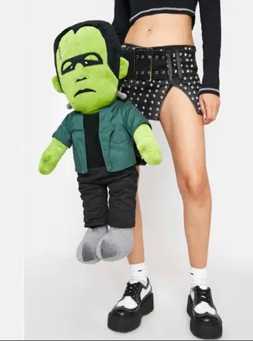 Dolls Kill New Sold Out  x Universal Monsters “It's Alive” Frankenstein Plushie Backpack