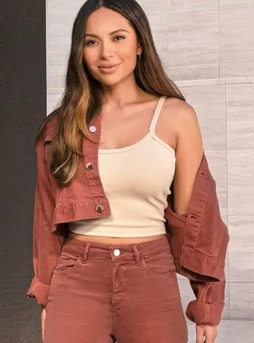 DL1961  X Marianna Hewitt Annie Crop Denim Jacket