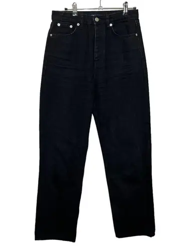 The Kooples High Waist Straight Leg Jeans Women’s Size 28 Black Button Fly