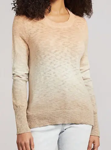 Faherty Brand Organic Cotton Sunset Dip Dye Lightweight Sweater Orange