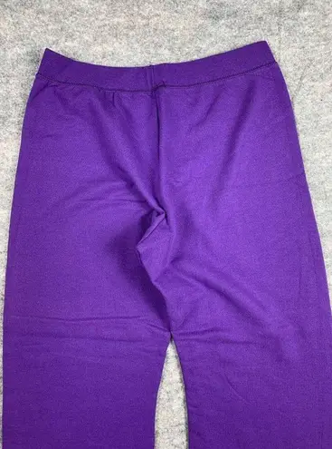 Hanes NWOT  Large Comfort Blend Sweatpants Pull On Elastic Waist Womens Purple