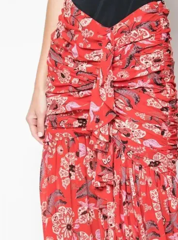 Cinq à Sept 💕CINQ A SEPT💕 Midi Kathleen Skirt ~ Venetian Red