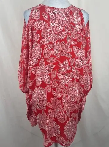 Show Me Your Mumu  Red White Coastal Cruise Vacation Kaftan Dress NWOT Size S