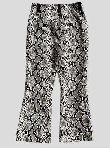 NWT VEDA Leather Snakeskin Crop High Rise Archive Pants Medium Retail $448.00