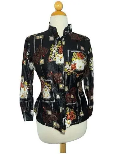 Koral vintage button down blouse M