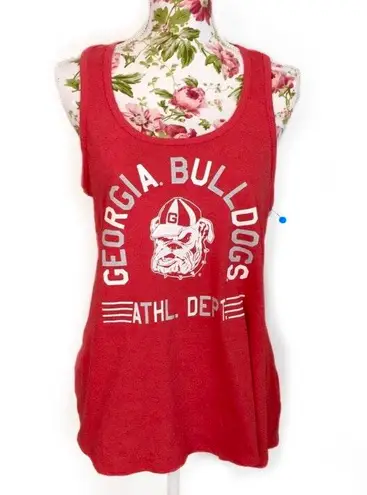 Rivalry Threads NWOT Georgia Bulldogs Red Racerback Tank Top Tee University
