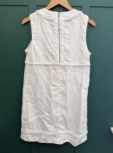 See By Chloe White Sleeveless Linen Flax Dress Nautical A Line