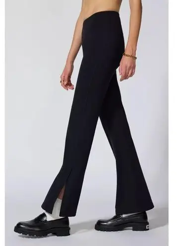 VELOCITY LUX TORI Side Slit Flair Legging Large Black High Waist All Day Comfort