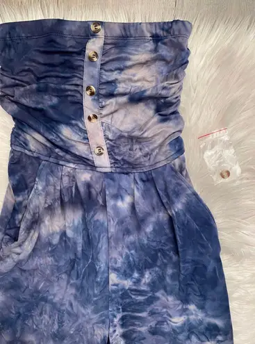 Justify Strapless Tie dye Jumpsuit