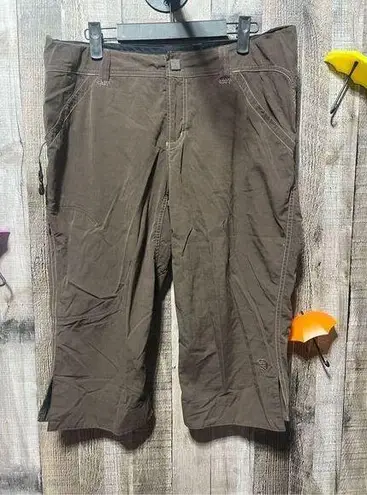 Mountain Hardwear  Womans Brown Overlook Pedal Pusher Cropped Hiking Pants