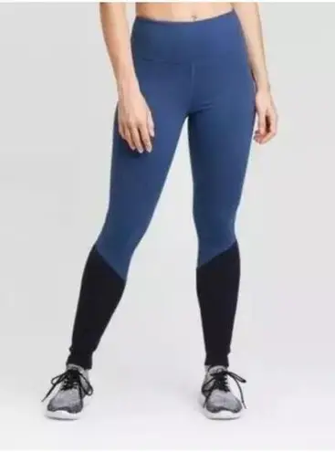 Joy Lab Mid Rise Mixed Media Stretch Skinny Workout Leggings Size X-Small Sports