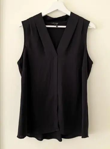 Nic+Zoe  easy day to night black sleeveless blouse top