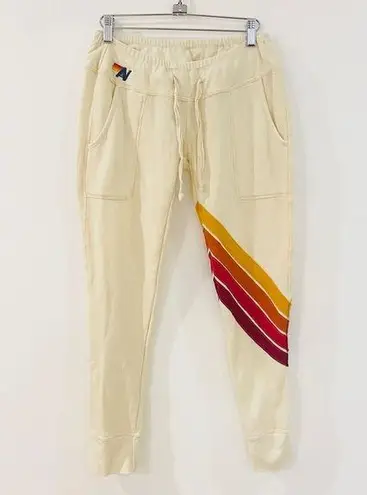 Aviator Nation  sweatpants in cream