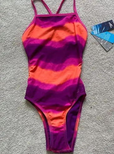 Speedo NWT  Competitive Fixed-Back One Piece