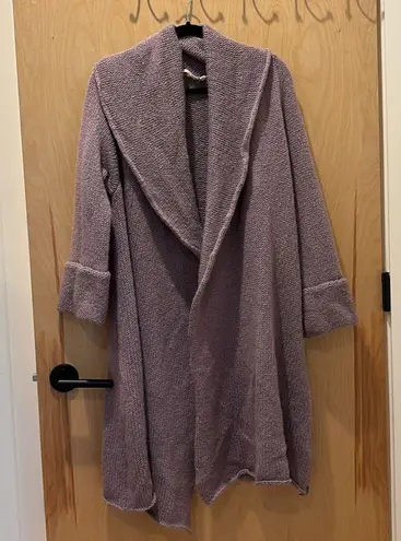 Soft Surroundings Sweater Telluride Chunky Long Cardigan Lavender Size Large