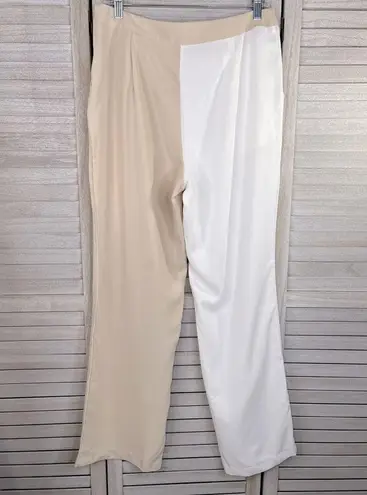 BLAZER SET Colorblock Tan & White