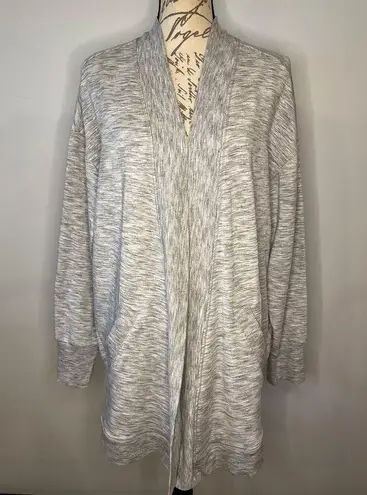 Zella  Peaceful open front fleece lined longline lounge cardigan L - Image 3