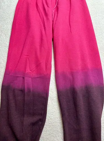 Aviator Nation : Hot Pink Ombré Sweatpants Joggers