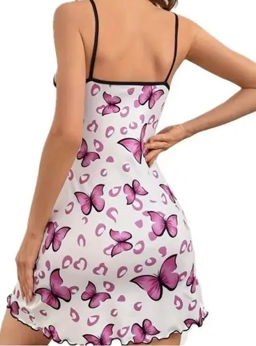 Boutique Magenta & White, Butterfly, Night Gown