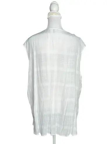 Old Navy  White V Neck Sleeveless Tank Calla Lily Size XL NWOT - Image 4