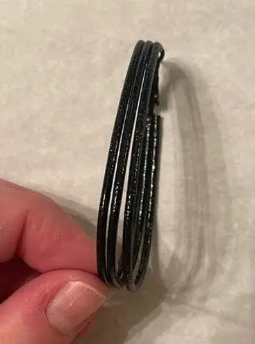 Black Hoop Earrings