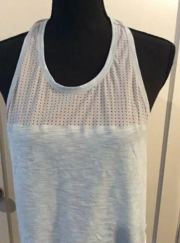 Sweaty Betty  Light Blue Racer Back Tank Size medium M Cropped